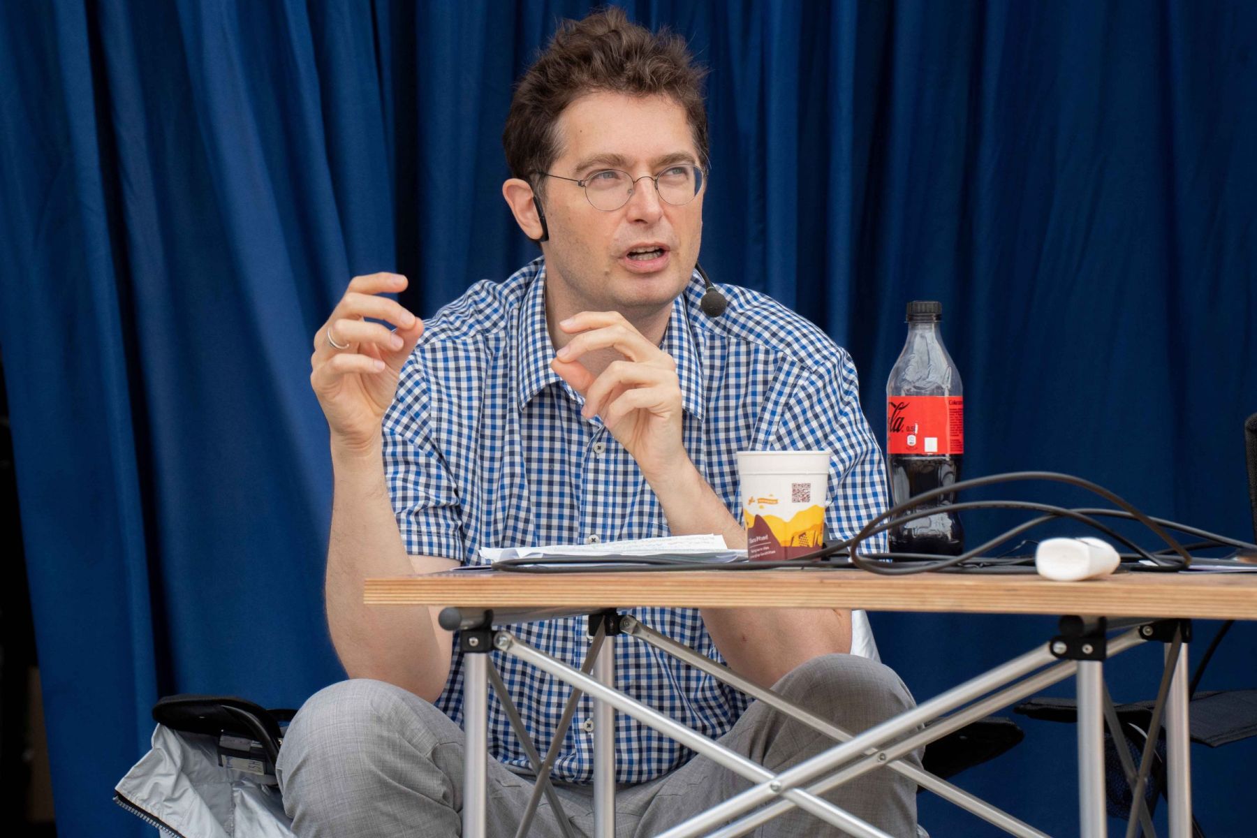 Vortragender Sven Lütticken
Foto: Karolina Sobel